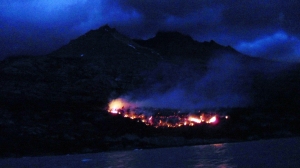 Incendio en Torres del Paine 2011 (Imagen: La Tercera).