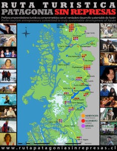 Mapa Ruta Turística Patagonia sin Represas