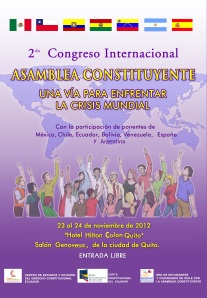 Latinoamérica se une por las asambleas constituyentes.